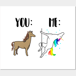 'Horse You Unicorn Me' Lovely Horse LGBT Gift Posters and Art